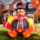 JOYIN 6 FT Thanksgiving Inflatable Turkey - LED Light Up Outdoor Decor