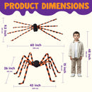 JOYIN 5 FT Giant Spider - Halloween Outdoor Yard & Lawn Decoration