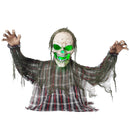 Animated Zombie Groundbreaker with Green Light & Movable Arms