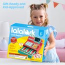 lalalark Kids Cash Register Toy with Play Money, Voice Calculator & Write Erase Pad - Educational Pretend Play Toy for Toddlers 3+