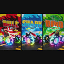 3 Pack Monster Truck Toy - Motion Activated Light Up Cars for Toddlers