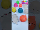 28Pcs Glow In The Dark Mochi Squishy Toys Filled Hearts Set with Kids Valentines Cards