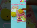 28Pcs Glitter Mochi Squishy Toys with Kids Valentines Cards for Classroom Exchange