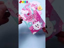 28Pcs Mochi Squishy Toys and Bags with Kids Valentines Cards for Classroom Exchange