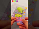 28Pcs Mochi Squishy Toys with Glow-in-The-Dark Kids Valentines Exchange Cards