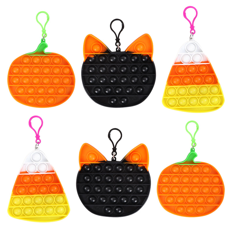 Halloween Tie Dye Bubble Toy in 3 Designs, 6 Pcs