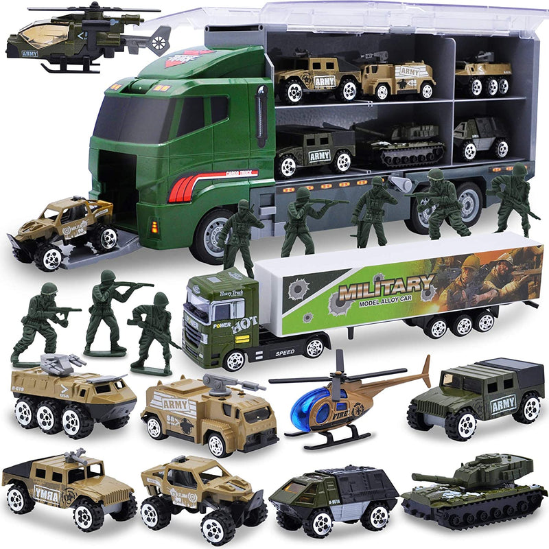 10-in-1 Die-cast Military Army Mini Vehicle Toy Set