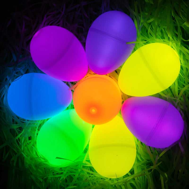 100Pcs Glow Sticks Prefilled Easter Dark Glow Eggs