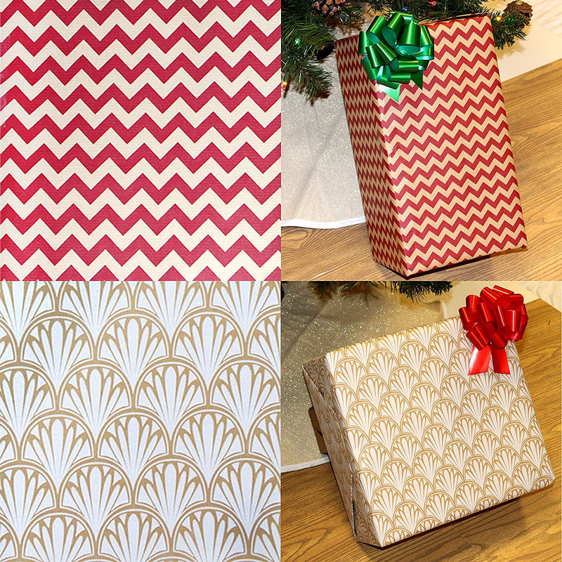 30in Kraft Wrapping Paper, 6 Pack