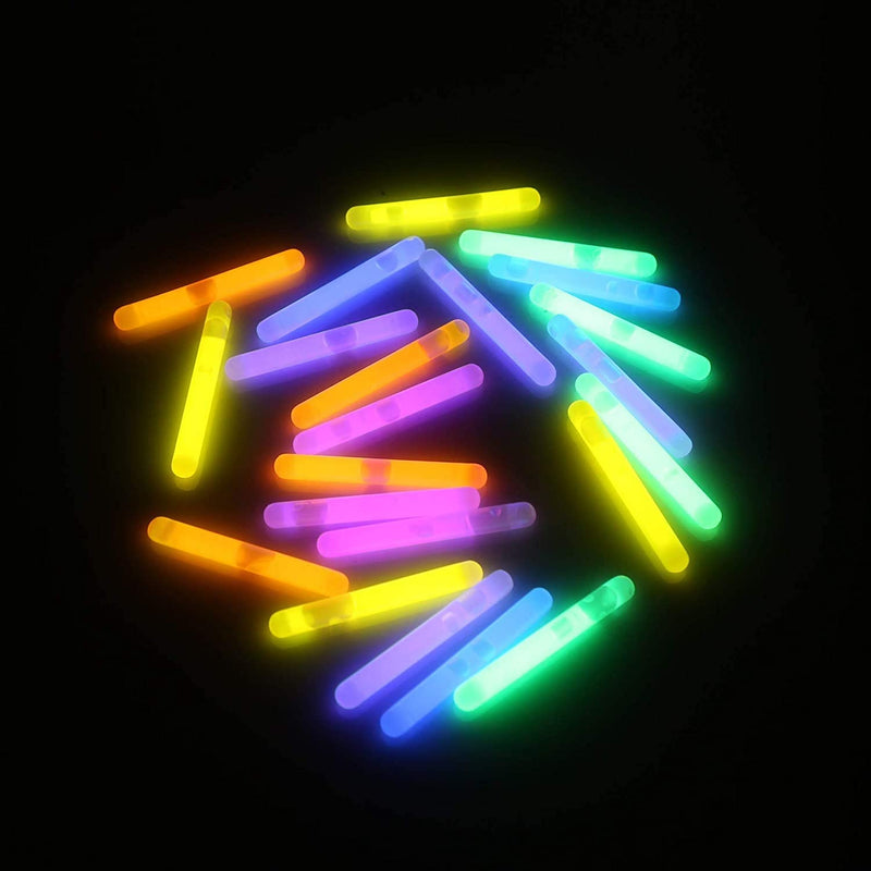 100 Pcs Mini 1.7in Glow Sticks Bulk