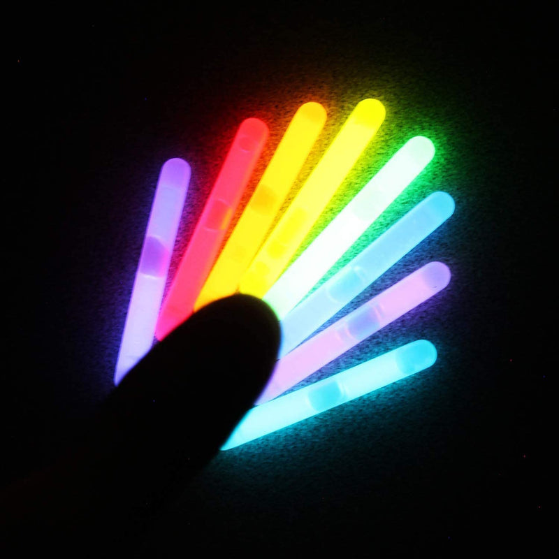 100 Pcs Mini 1.7in Glow Sticks Bulk