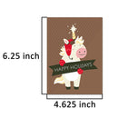 72 Piece Cute Animal Wintertime Greeting Cards