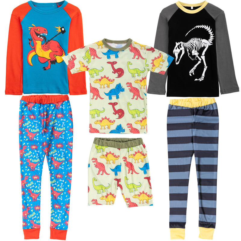 Boys Dinosaur Pajama Set Christmas Pajamas - 3Y