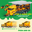 11 in 1 Diecast Construction Vehicles with Carrier Truck