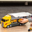 11 in 1 Diecast Construction Vehicles with Carrier Truck