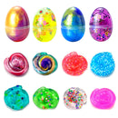 24Pcs 2.36in Slime and Confetti Accessories Prefilled Easter Eggs for Easter Egg Hunt