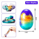 24Pcs 2.36in Slime and Confetti Accessories Prefilled Easter Eggs for Easter Egg Hunt