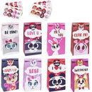 48Pcs Valentines Day Treat Paper Bags with Different Characters