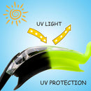 2 Pack Kids Swimming Goggles (Red Black & Green Black)