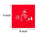 push bubble 3d Christmas Greeting Cards, 7 Pcs