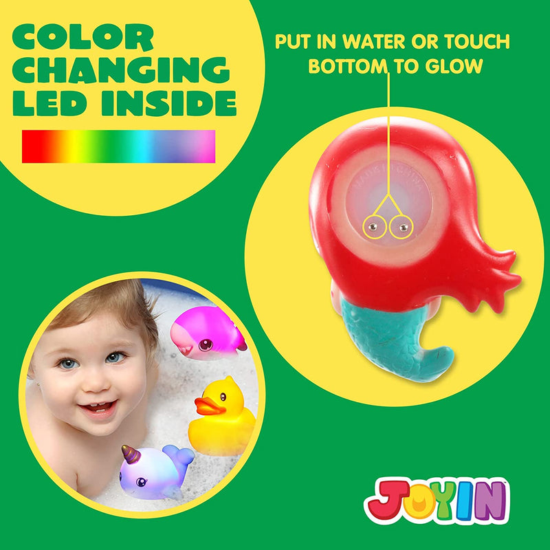 12 Packs Light-up Bath Toys-joyin