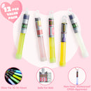 12Pcs Kids Valentines Cards with Large glow sticks-Classroom Exchange Gifts