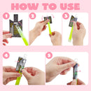 12Pcs Kids Valentines Cards with Large glow sticks-Classroom Exchange Gifts