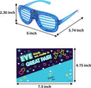 12Pcs LED Glasses with Valentines Day Cards for Kids-Classroom Exchange Gifts