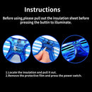 12Pcs LED Glasses with Valentines Day Cards for Kids-Classroom Exchange Gifts