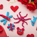 12Pcs Play Foam Animal shape theme with Valentines Day Cards for Kids-Classroom Exchange Gifts