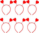 12Pcs Valentines Day Heart Headband and Glasses-Classroom Exchange Gifts