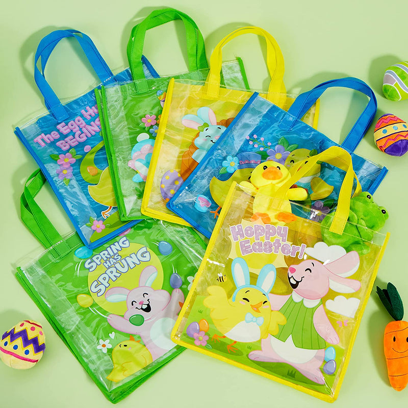 12Pcs Big Size Easter Gift Bags with Handles