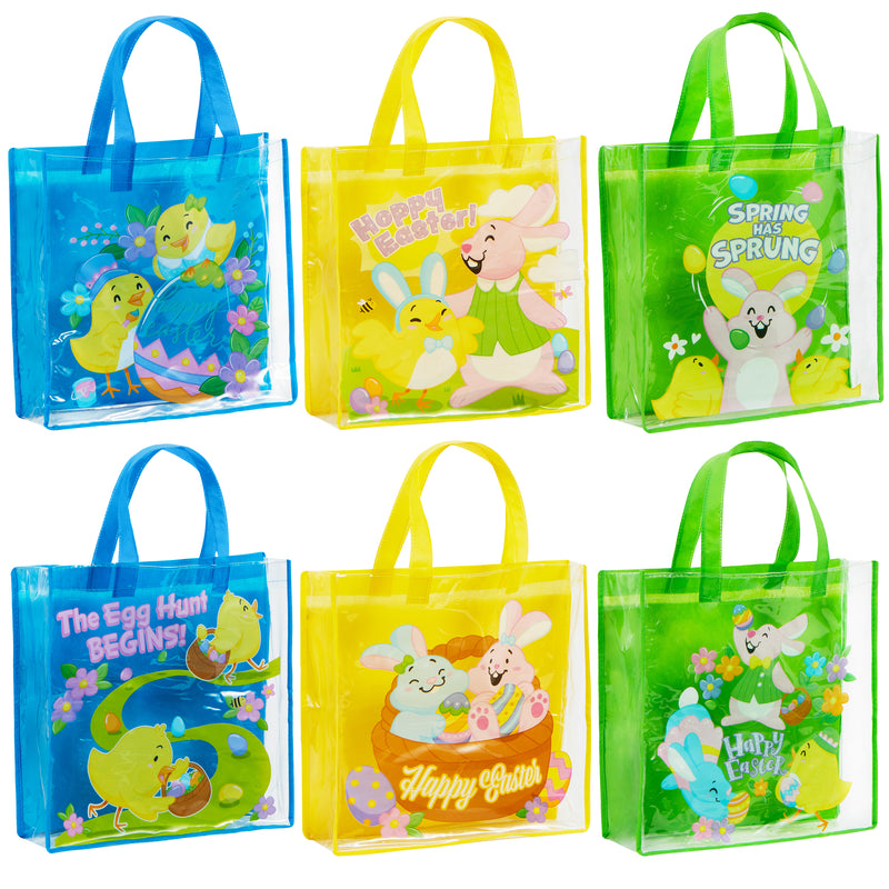 12Pcs Big Size Easter Gift Bags with Handles