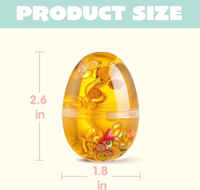 12Pcs Iridescent Slime Prefilled Easter Eggs