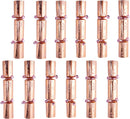 12Pcs Rose Gold Pattern Christmas Cracker Set