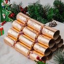 12Pcs Rose Gold Pattern Christmas Cracker Set