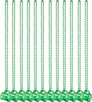 12Pcs St Patrick's Green Mug Bead Necklaces