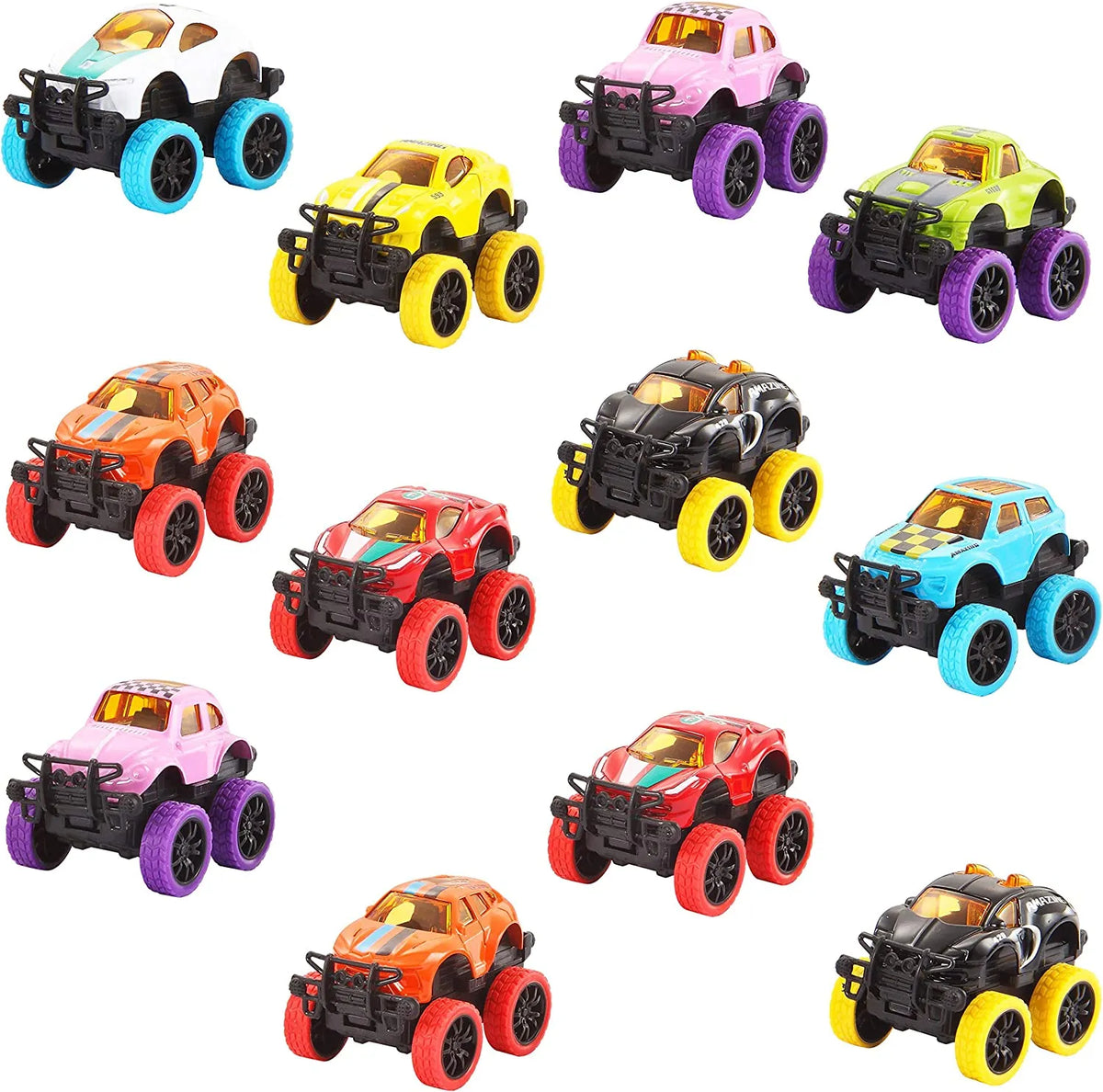12 Pieces Pullback Monster Cars Filled Easter Eggs-joyin