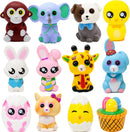 12Pcs Prefilled Easter Eggs with Squishy Toys