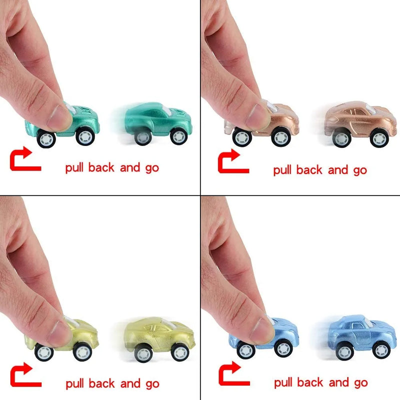 12Pcs Toy Cars Prefilled Easter Eggs 2.25in