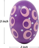 12Pcs 3in Wooden Easter Egg Shakers Maracas