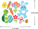 130Pcs Easter Window Cling Stickers
