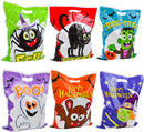 6 Characters  Halloween Plastic Goodie Bags, 72 Pcs