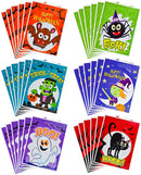 6 Characters  Halloween Plastic Goodie Bags, 72 Pcs