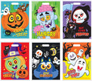 Large Treat Bags with Halloween Figure Designs, 72 Pcs