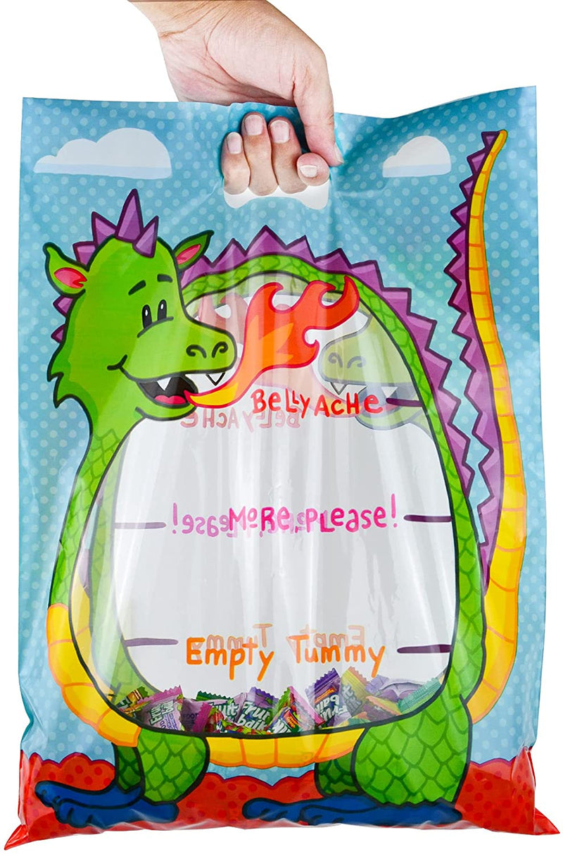 Monster Designs See-Through Candy Bags, 60 Pcs
