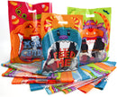 Monster Designs See-Through Candy Bags, 60 Pcs