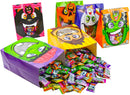 See-Through Trick or Treat Bags with Stickers, 60 Pcs