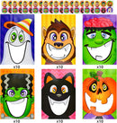 See-Through Trick or Treat Bags with Stickers, 60 Pcs
