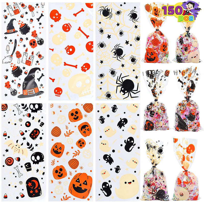 Repetitive Patterns Halloween Treat Bag,150 Pcs